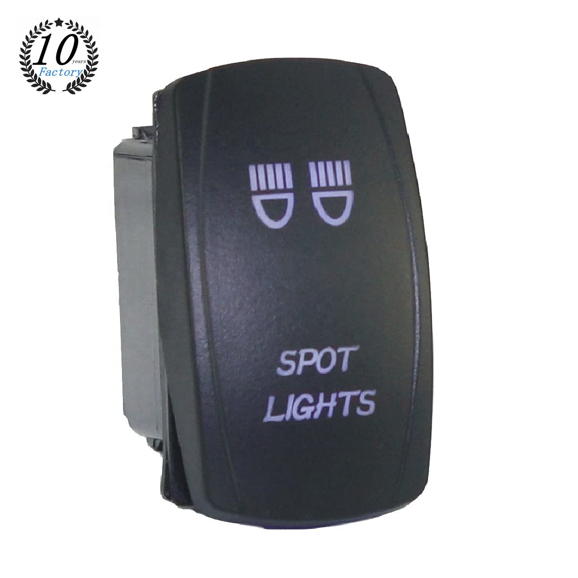 SKYEARTH Factory Offer Auto Car Marine 12V 20A On/Off SPST LED Rocker Switch for Spot Light