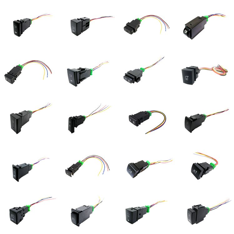 SKYEARTH Factory Offer Auto Car Marine 12V 20A On/Off SPST LED Rocker Switch for Spot Light