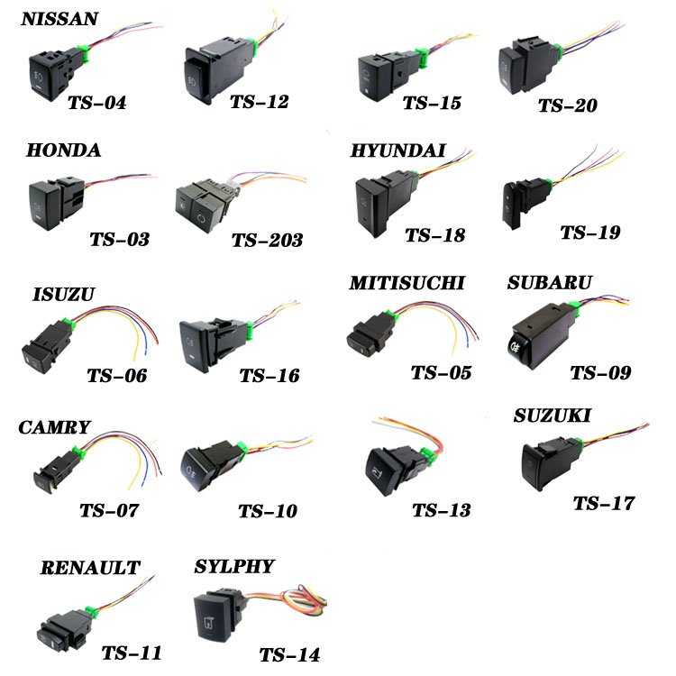 SKYEARTH Factory Offer Auto Car Marine 12V 20A On/Off SPST LED Rocker Switch for Spot Light