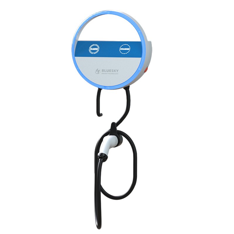 Bluesky 3.5kW Good Quality Fast Ac Charging Pile Ev Charger Station for Household Family Electric Vehicle Automotive