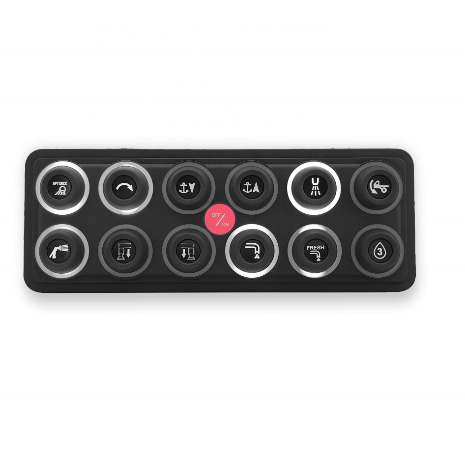 Waterproof IP68 Universal Circuit Control System Relay Box12 Gang Switch Panel for Marine Car Truck Offroad ATV SUV