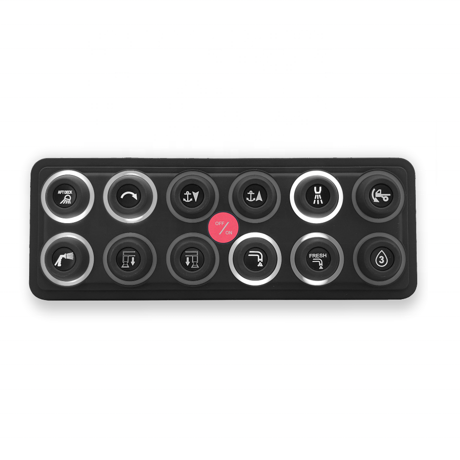 Waterproof IP68 Universal Circuit Control System Relay Box12 Gang Switch Panel for Marine Car Truck Offroad ATV SUV