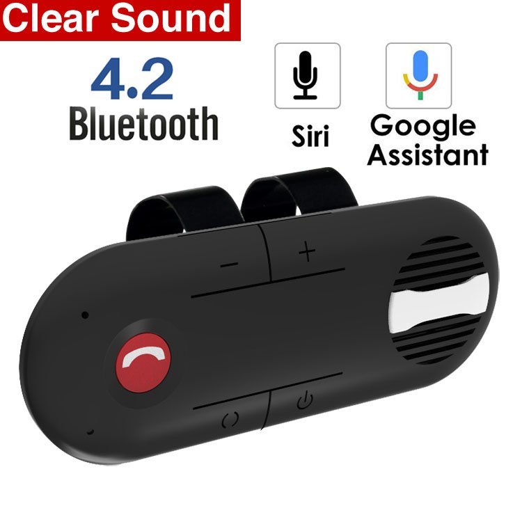 Bluetooth Sun Visor Speakerphone Handsfree Car Kit with Voice Control and Multipoint Technology
