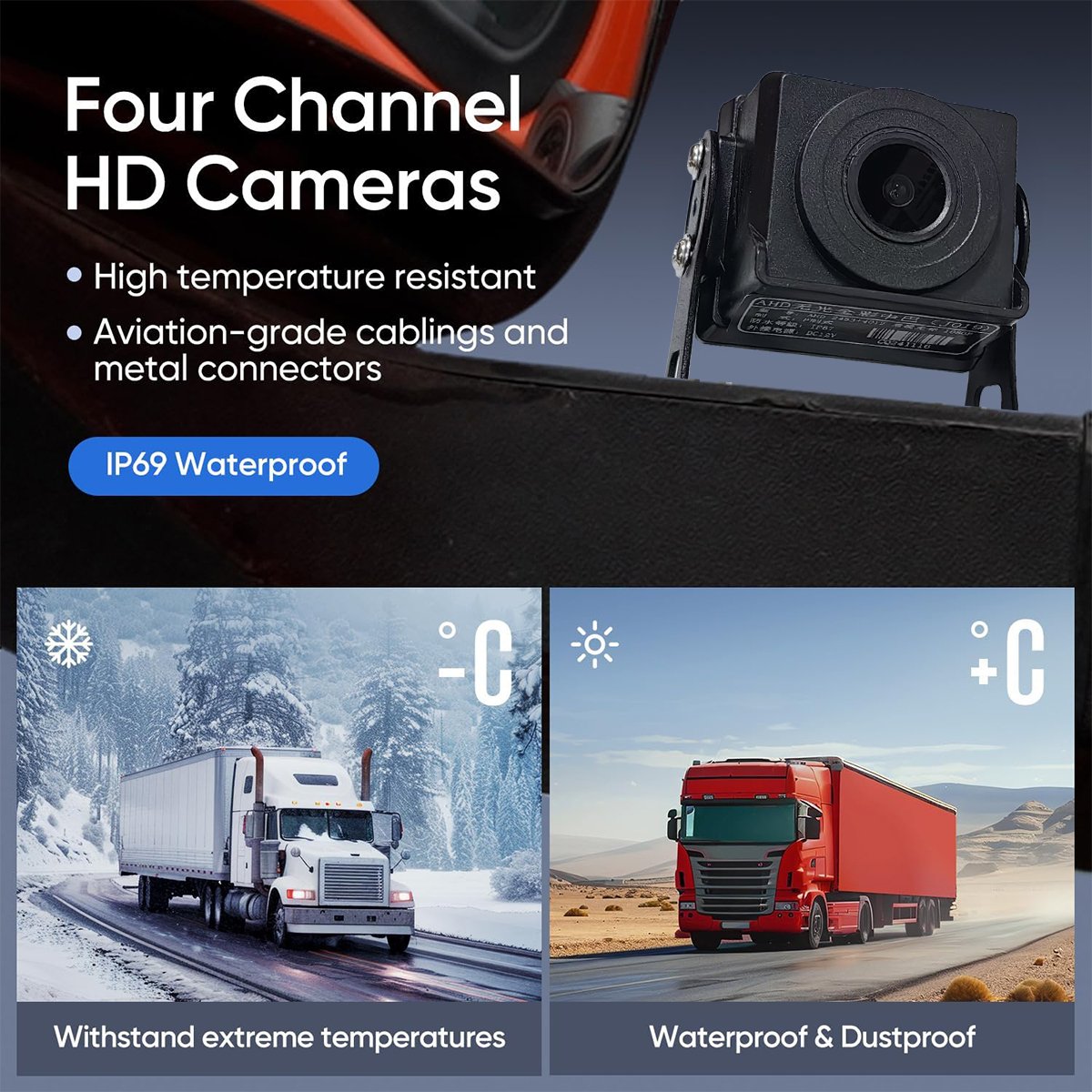 10.1inch Four-way Touch Screen with BSD Blind Spot Warning MP5 Bluetooth Mobile Phone Interconnection Apple CarPlay Android Auto