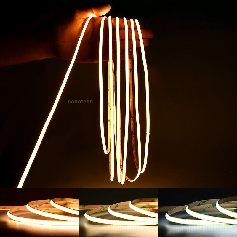 COXO Mini Cut Anywhere Cob Led Strip 3000k 4000k 6500k 24v Free Cutting 4mm 5mm Cob 3mm Led Strip