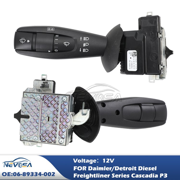 Nevosa 06-89334-002 Driver Side Turn Signal Column Switch P/N Wiper Switch for Detroit Diesel Freightliner Series Cascadia P3