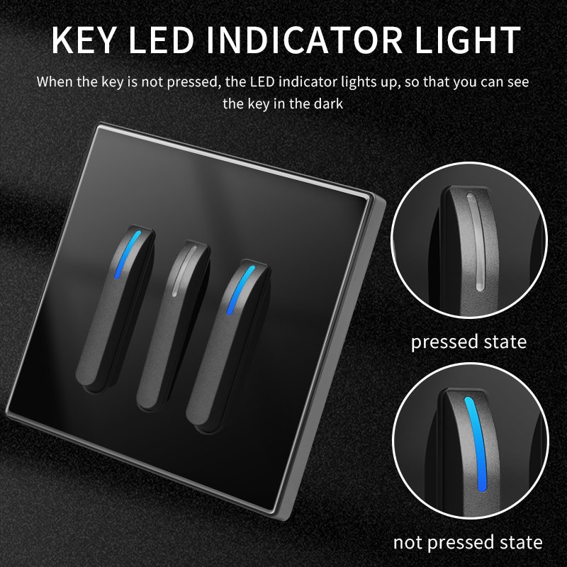 Warehouse Wholesale Price Customized Wall Switches And Sockets Piano Keys Light Switch Socket For Residential