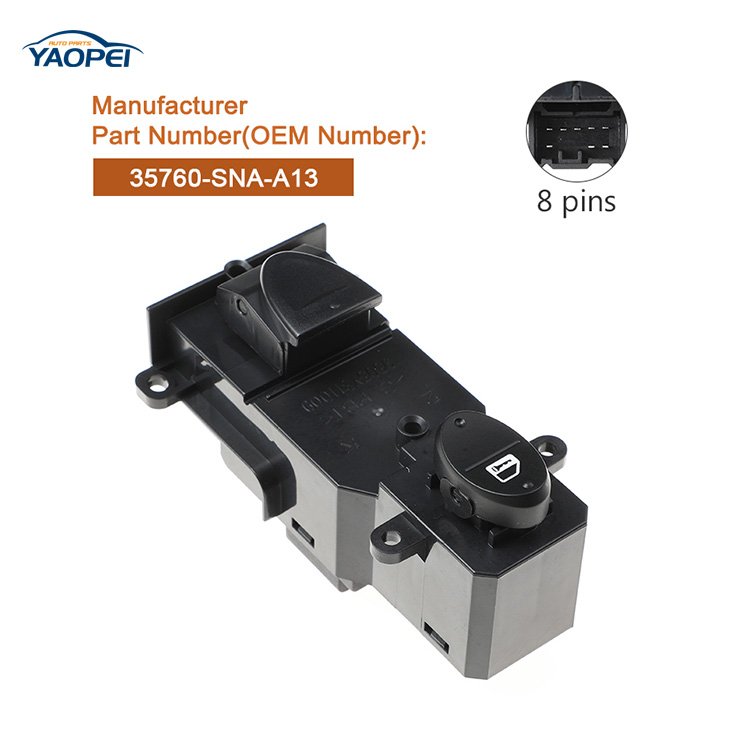 Front Passenger Power Window Door Lock Switch 35760-SNA-A13 for 2006-2011 Honda Civic