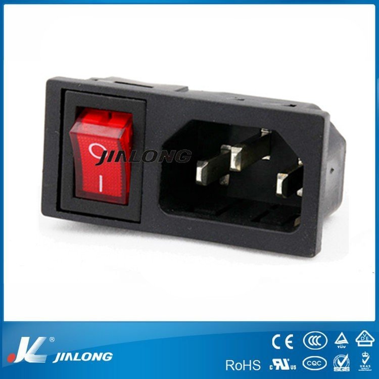 Wenzhou Supplier AC-010 Power Plug Socket With Master Switch Outlet New Design Electronic Aluminum Structure Max. Current 3A