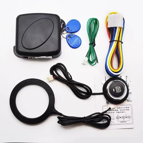 Anti-theft Switch Start Stop Buttons Car Starter Switch Keyless Ignition Engine Push Key Set Sensors Engine Start Stop System