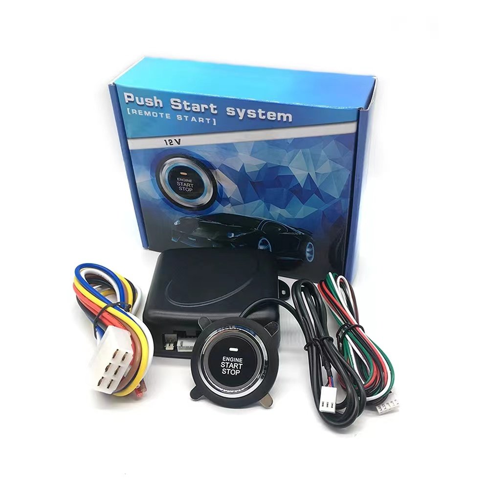 Anti-theft Switch Start Stop Buttons Car Starter Switch Keyless Ignition Engine Push Key Set Sensors Engine Start Stop System