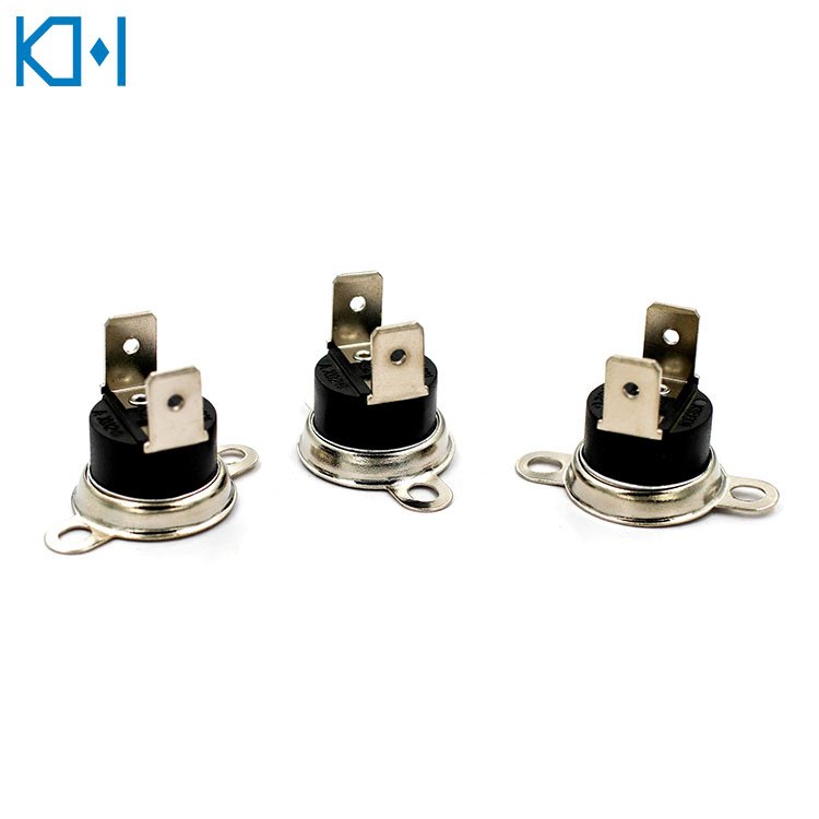 High Quality Bakelite Auto Manual Thermal Switch Terminal Vertical Movable Fixed Ksd Termostato Ksd301 Bimetal Thermostats