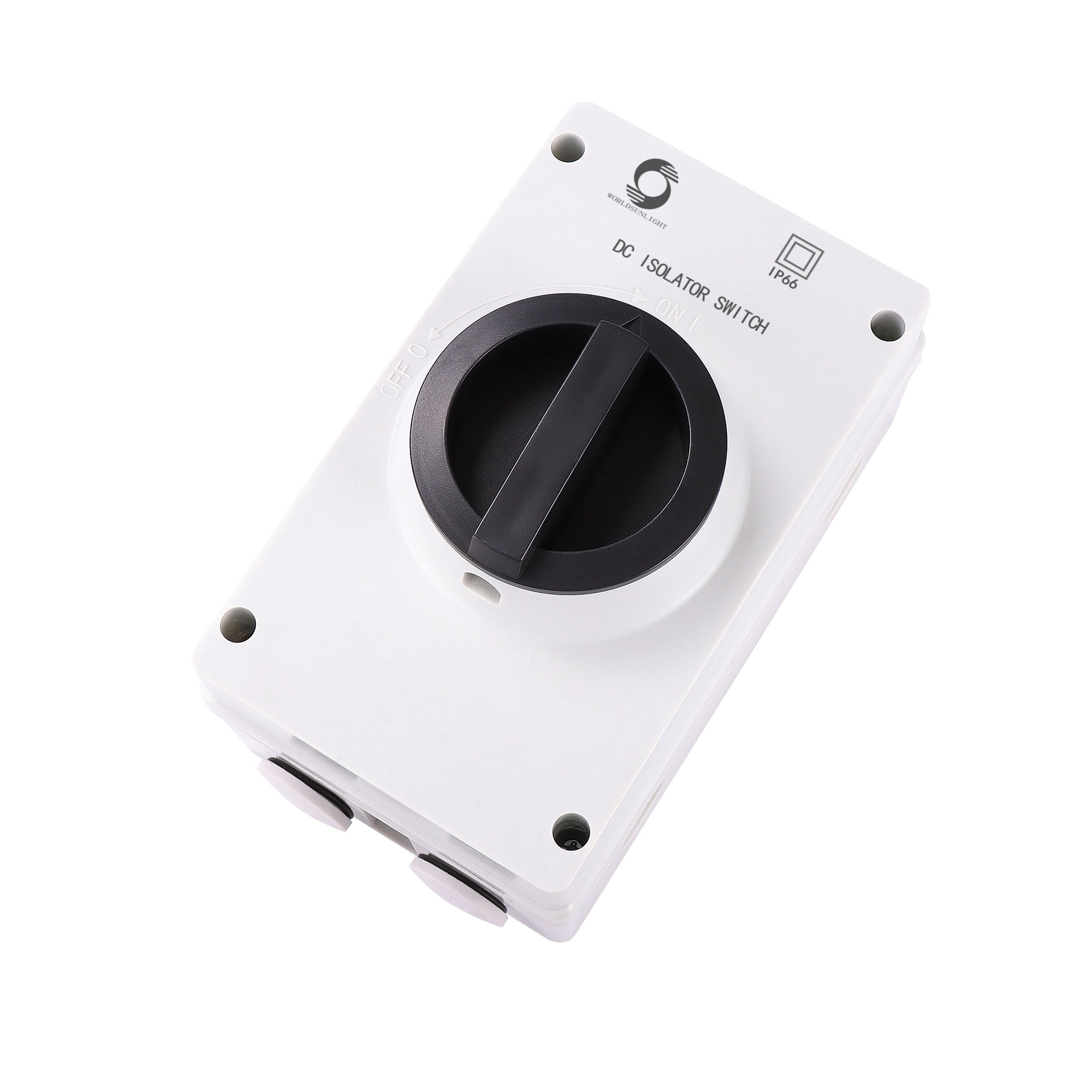 Worldsunlight CE WISO-100 Solar Power Outdoor IP66 1500VDC 1000VDC 32A 63A 80A 100A Isolating Disconnect PV Dc Isolator Switch