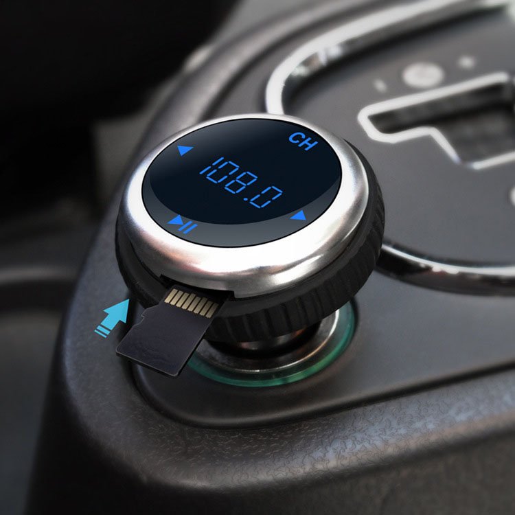 Manufacturer Wholesale Car Mp3 Blue Tooth Player Car Audio Fm Radio Usb Player Car Kit with Battery Check