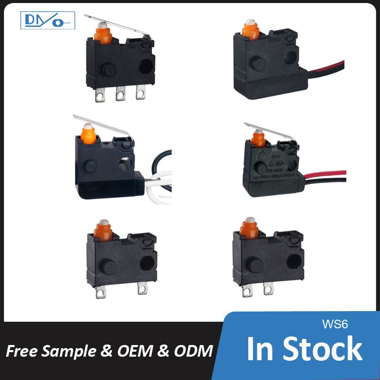 DONGNAN Hermetically Sealed MicroSwitch Waterproof IP67 Explosion Proof Micro Switch Safety Limit Switch Button With Lever