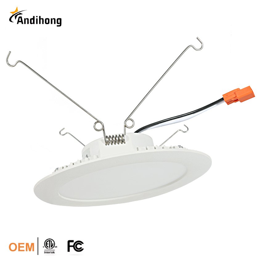 Smooth 6 Inch Dimmable Recessed Can Lights TP24 E26 Connectors Retrofit LED Downlight for Ceiling