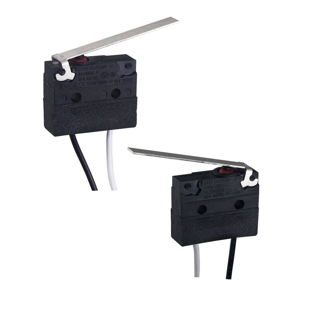 DONGNAN Wholesale Price Micro Switch Long Lever Limit Switch Waterproof Dustproof SPDT NC IP67 5A 125VAC Miniature Micro Switch