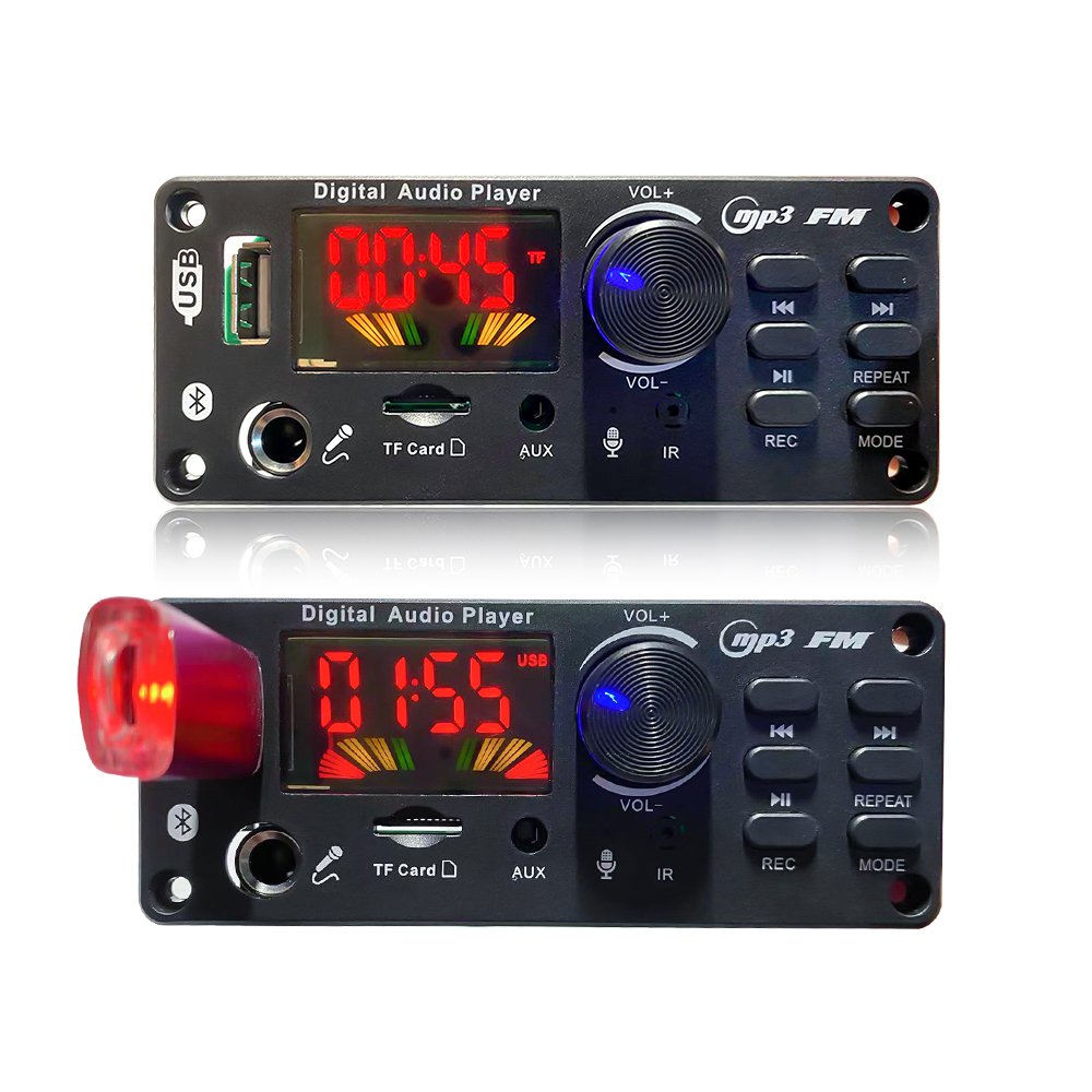 12V 24V 2*50W Bluetooth Kit with Recording Echo Karaoke MP3 Bluetooth Audio Amplifier Board