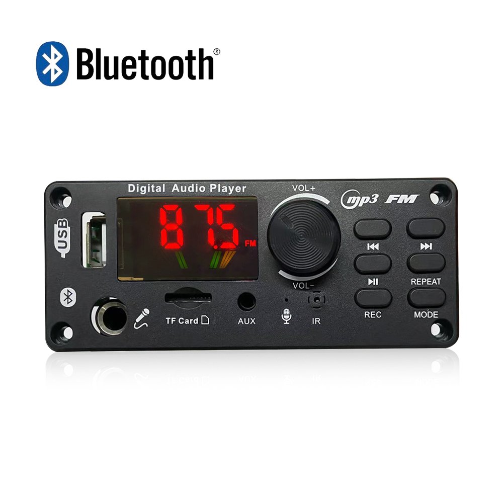 12V 24V 2*50W Bluetooth Kit with Recording Echo Karaoke MP3 Bluetooth Audio Amplifier Board