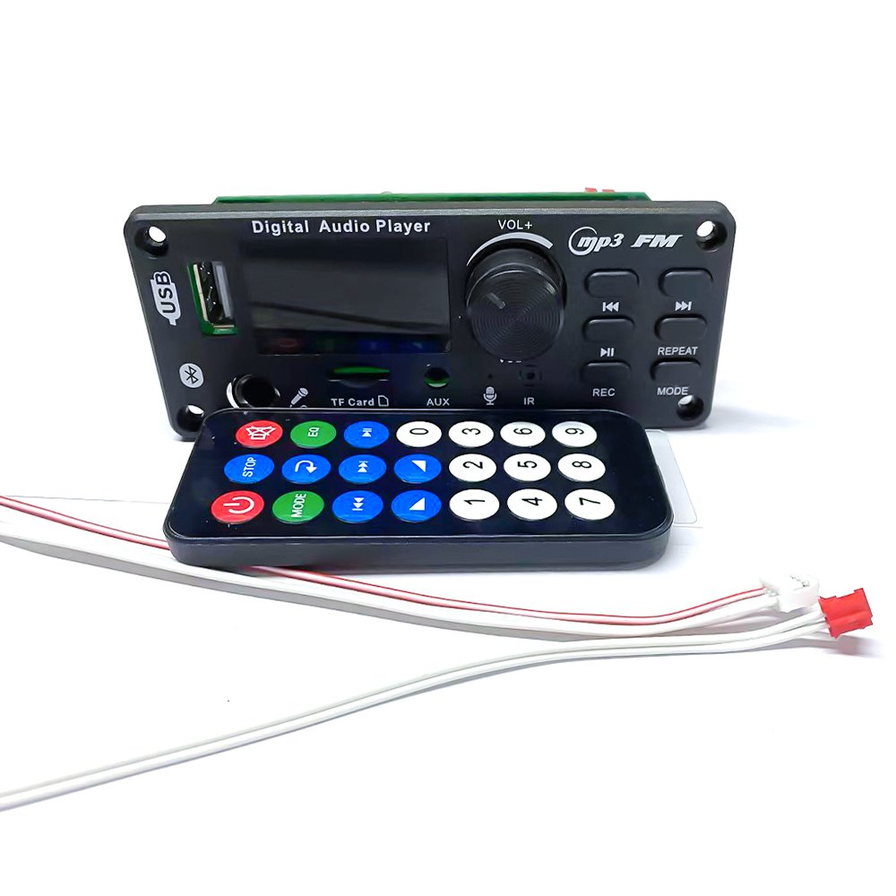 12V 24V 2*50W Bluetooth Kit with Recording Echo Karaoke MP3 Bluetooth Audio Amplifier Board