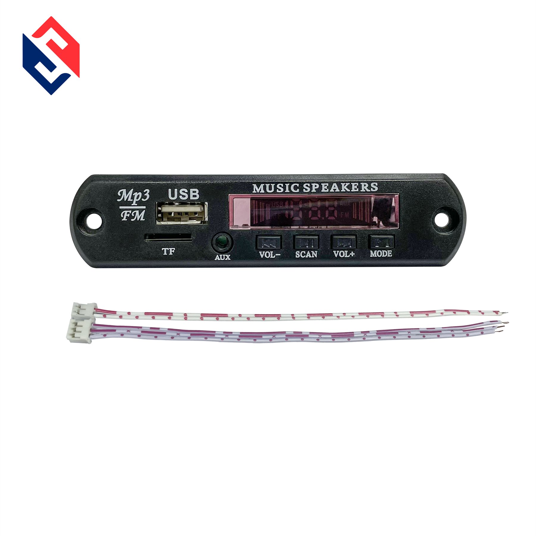 MP3 Decoder of Car Display Screen 12v 5v Mp4 Red Color Black Cables Bluetooth Card Usb Sound Card SFD Manufacturer SKD assembly