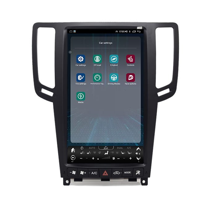 13.6 Inch Android Car Vertical Touch Screen Radio for Infiniti G35 G37 Q60 Q40 2007 2010 2013 Body Kits Gps Navigation