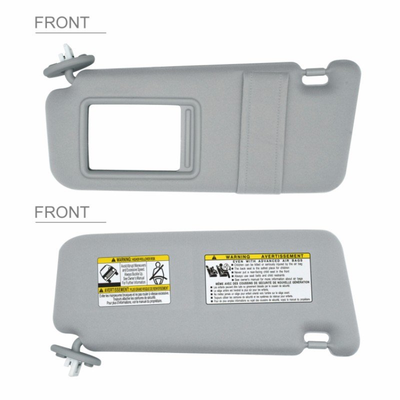 Beige / Gray LEFT Sun Visor Shade for Toyota Venza 2009 - 2016 Car Tan Ivory Driver With Sunroof 74310-0T022-A1 74320-0T022-B1