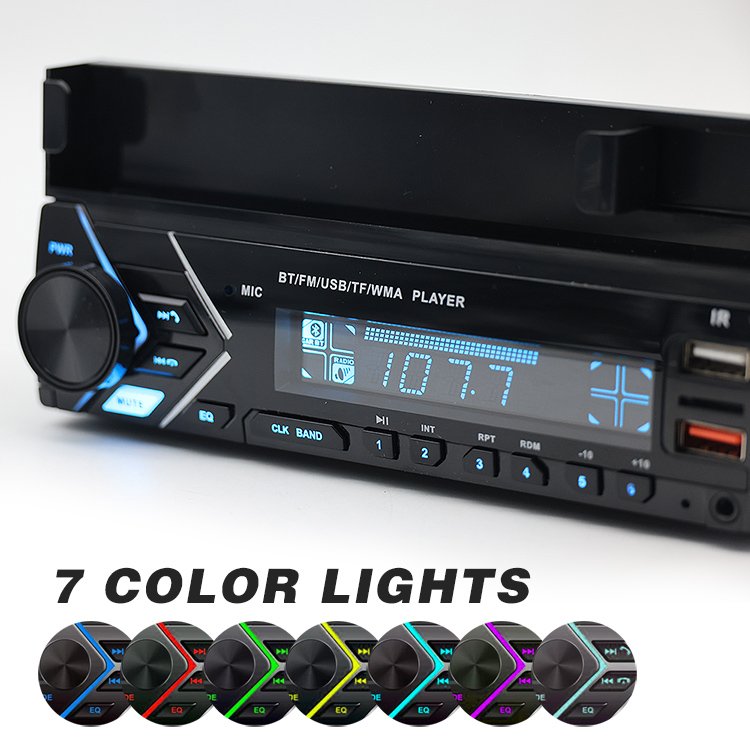 Nice Price 1 Din 2usb Multimedia Car Tape Mp3 Player BT Remote Phone Holder Car Audio System