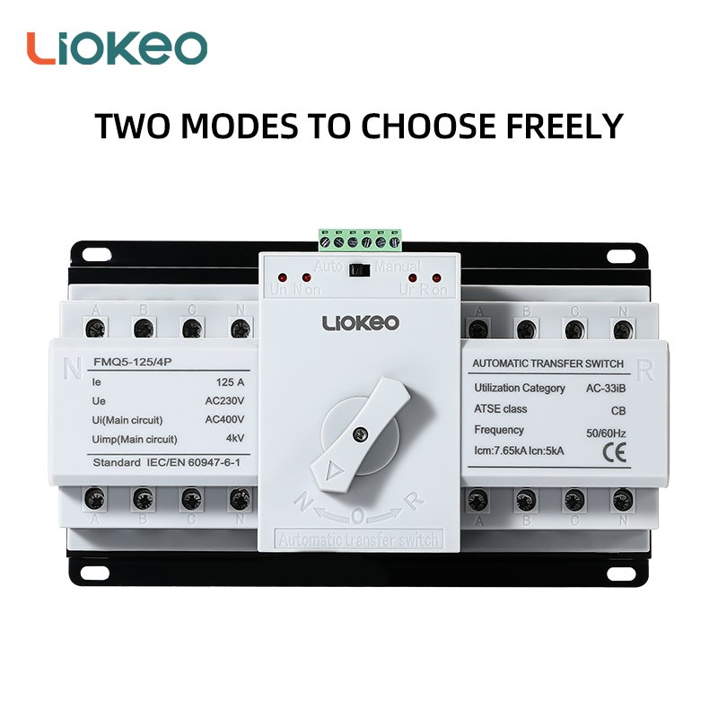 Factory Direct 4P 125A Dual Power Automatic Transfer Switch ATS Automatic Transfer Switch