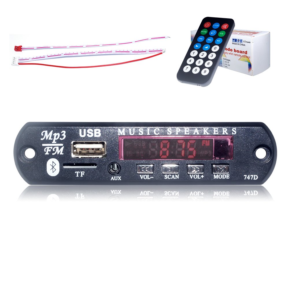 Bluetooth Kit MP3 Player Module Bluetooth Audio Decoder Board with Color Screen TF FM AUX USB Remoter Control MP3 Board Factory