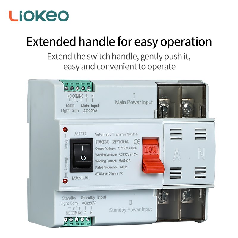 100A Auto Diesel Generator Automatic Dual Power Change Over Transfer Transmission Switch