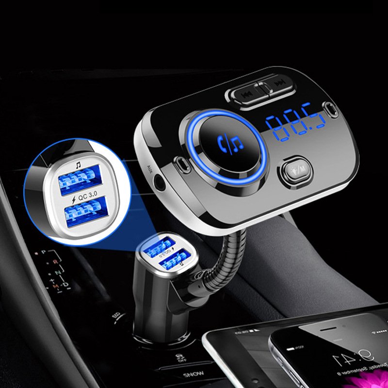 Factory Wholesale Bluetooth MP3 Player FM Transmitter Fast Charging Car Charger Phone Handsfree Kit