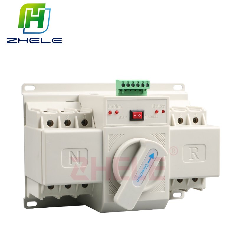 Dual Power Automatic Manual Transfer Switch 2P 3P 4P 16A 20A 32A 40A 63A ATS Changeover Switching Automatic Transfer Switch
