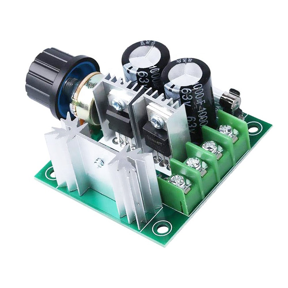 DC 12V 24V 30V 40V 13KHZ Auto PWM DC Motor Speed Regulator Governor Speed Controller Switch 10A 50V 1000uF