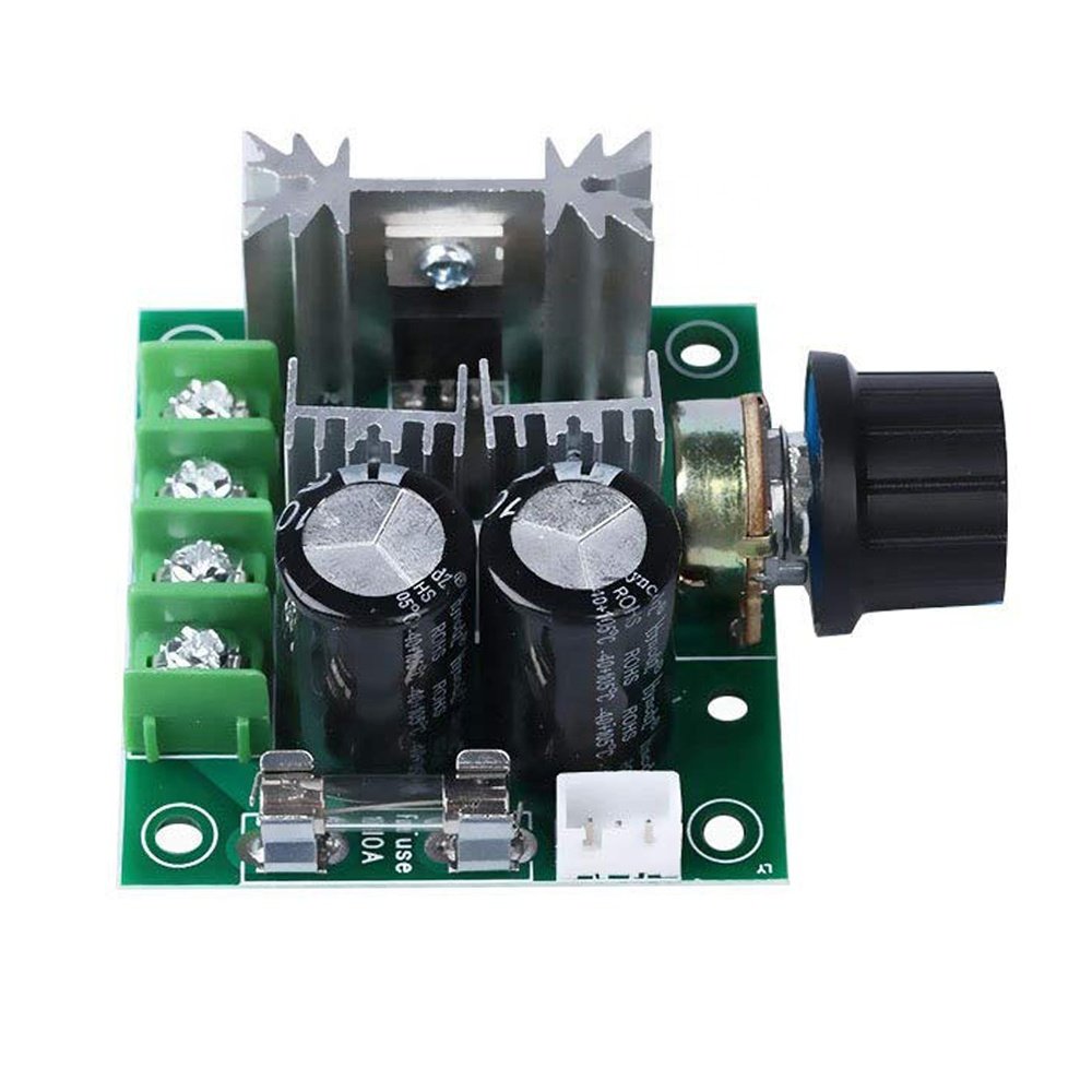 DC 12V 24V 30V 40V 13KHZ Auto PWM DC Motor Speed Regulator Governor Speed Controller Switch 10A 50V 1000uF