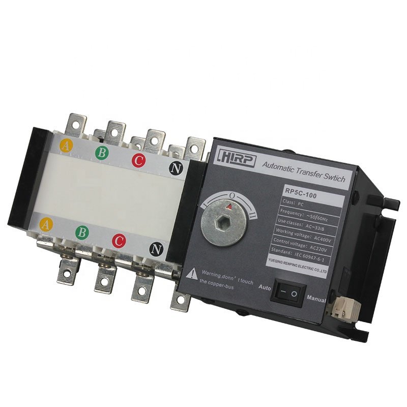 RP5C-100 100 Amp 3 Phase Automatic Transfer Switch ATS 220V