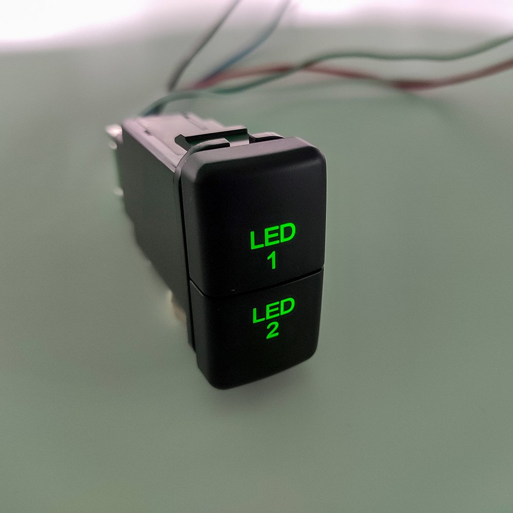 Waterproof Toggle Switch Fog Lamp Switch With 4 Line 12V Car Auto on OFF Push Button Switch for Toyota FJ Cruiser