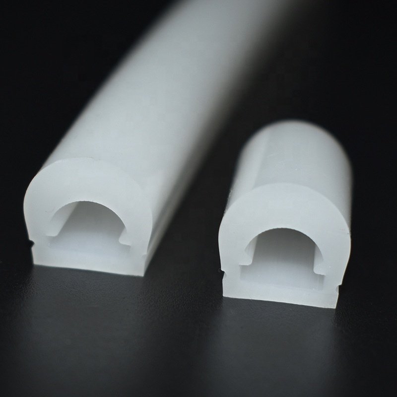 LED Soft 180 Degrees Round Luminous Neon Sleeve 15mm*13mm 13mm*13mm Silicone Light Strip Silicon Led Profile