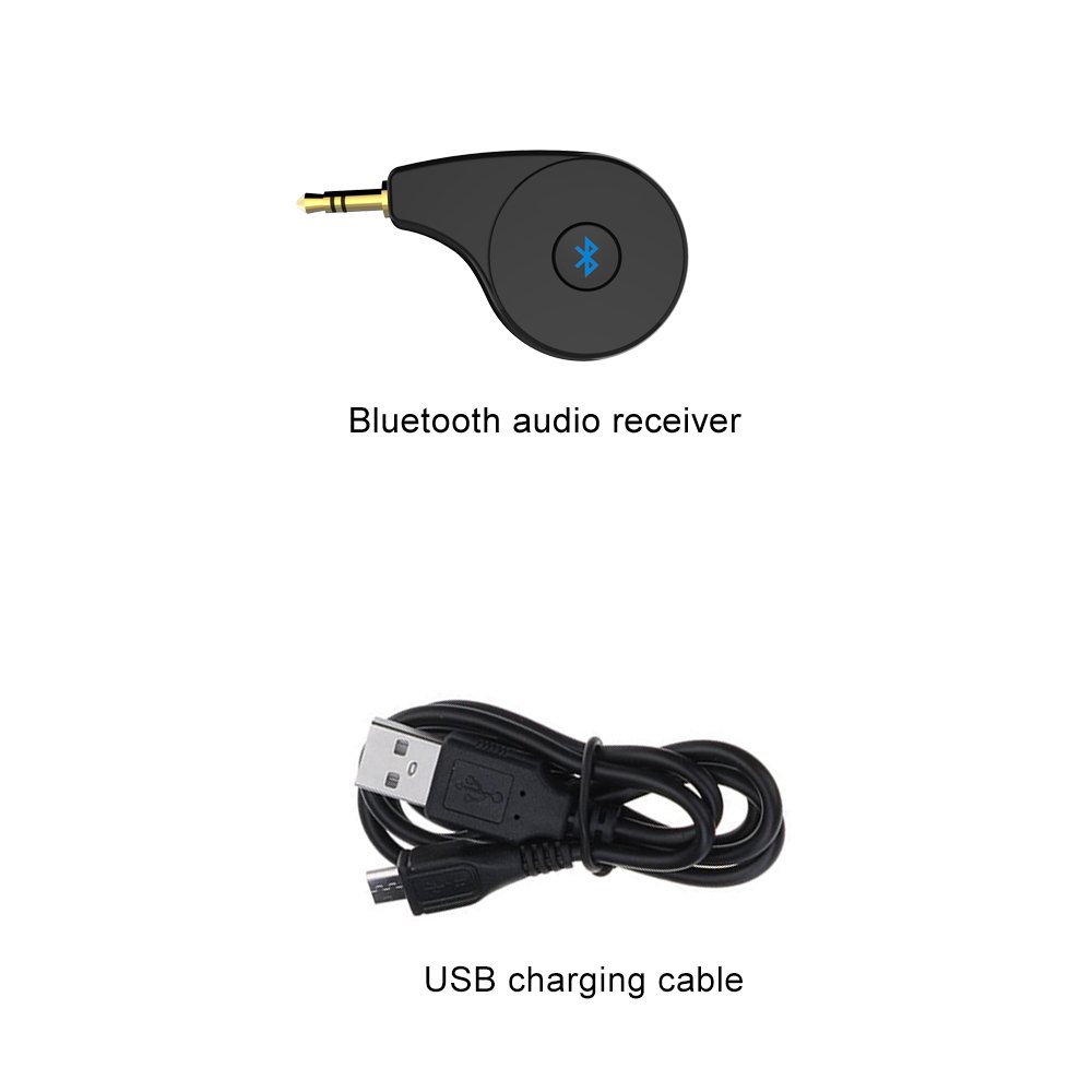 Easy Operation 3.5mm Car bluetooth Receiver Stereo Audio Bluetooth Receiver Car Kit Hand-free Radio in Home Audio Accessories