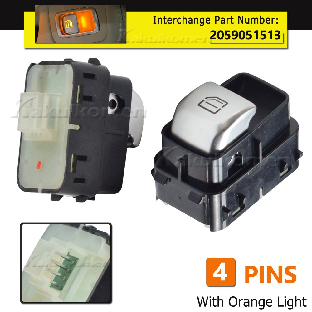 Power Window Switch Button New Condition Compatible For Mercedes Benz C-Klasse GLC V-Klasse Vito W205 C180 C200 2014-2021