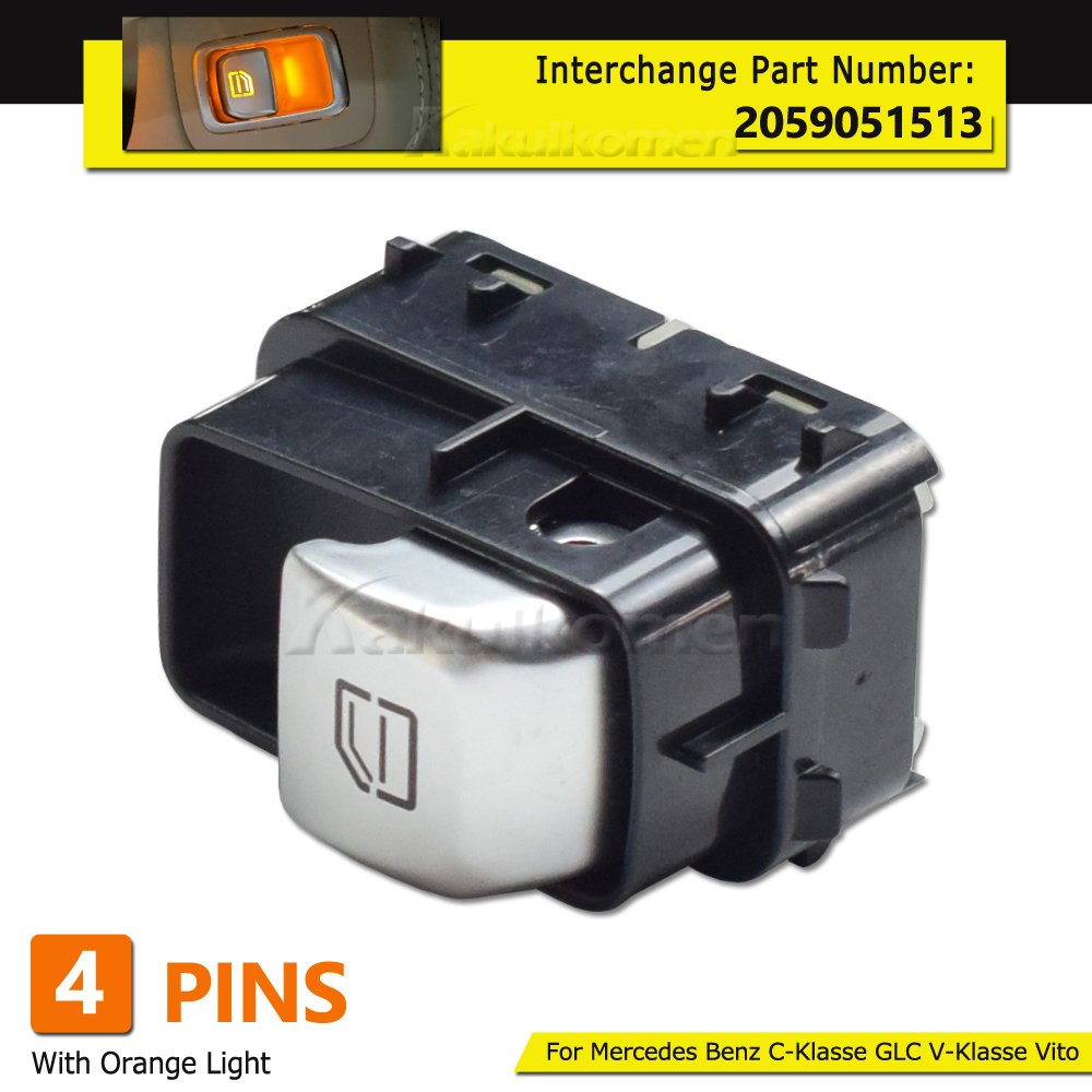 Power Window Switch Button New Condition Compatible For Mercedes Benz C-Klasse GLC V-Klasse Vito W205 C180 C200 2014-2021