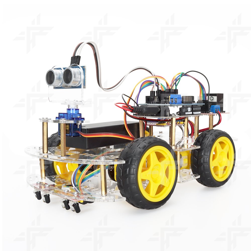 Tscinbuny Smart Robot Car Kit for Kids Toys with Tutorial line Tracking Bluetooth Modules Scientific Education for Arduino