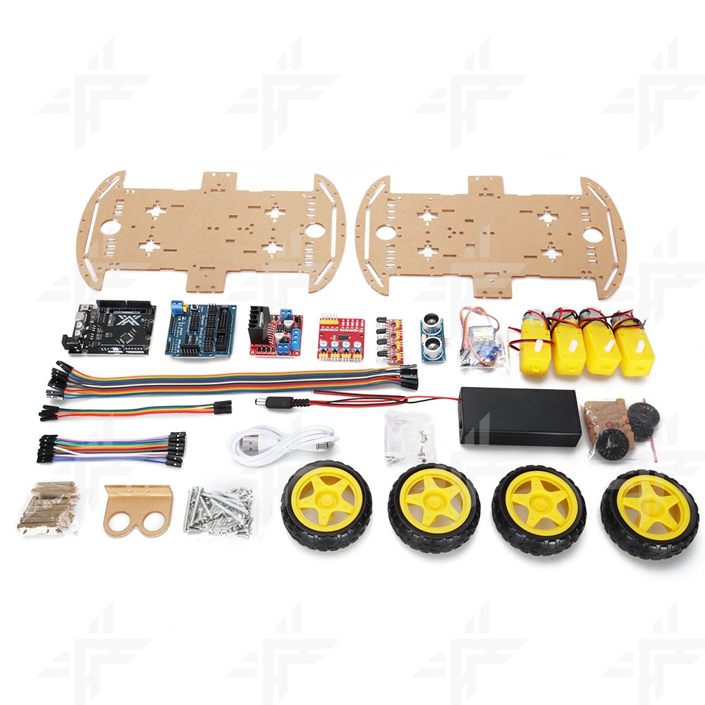 Tscinbuny Smart Robot Car Kit for Kids Toys with Tutorial line Tracking Bluetooth Modules Scientific Education for Arduino