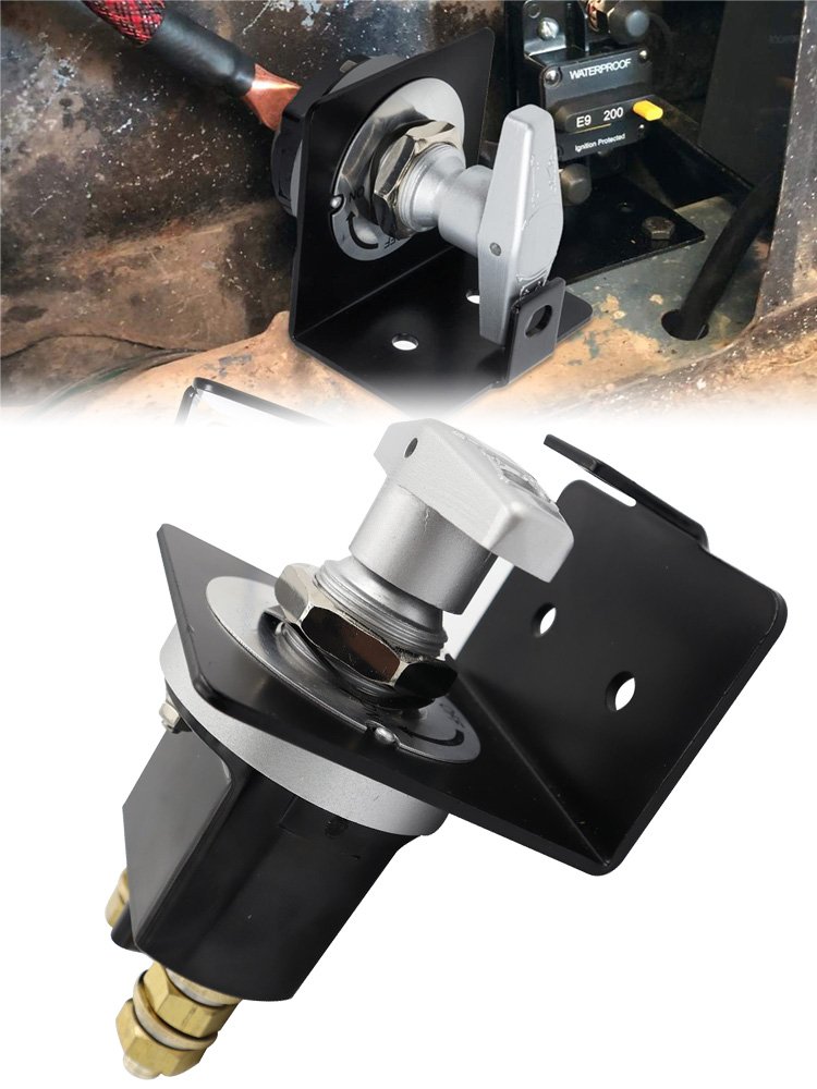 Power off Switch 2 Position 12V/24V Battery Main Disconnect Kill Switch With Heavy-duty Locking Plate