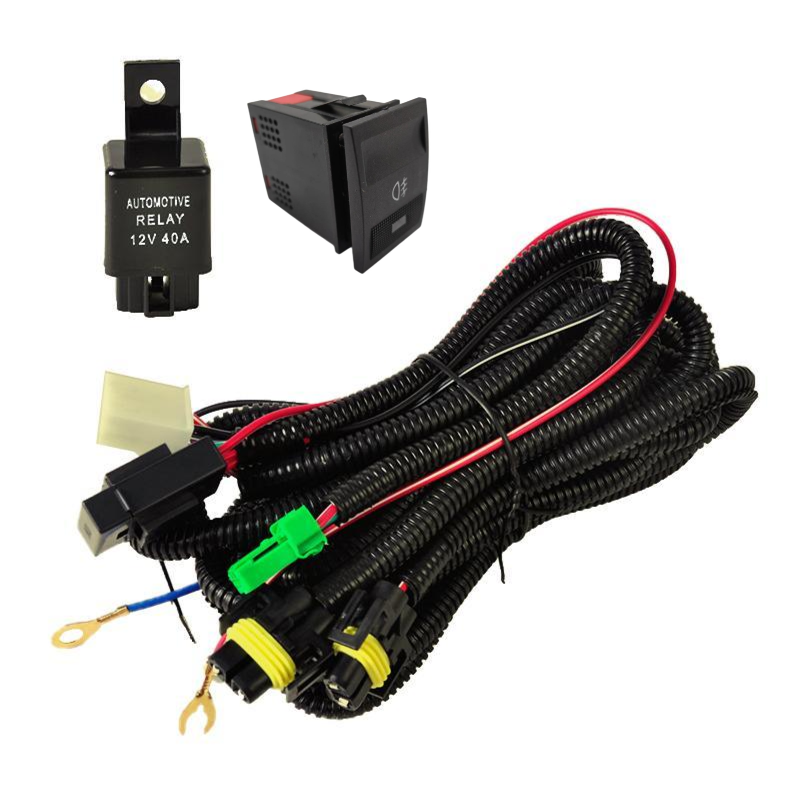 Car Fog Lamp Switch With Long Wiring Harness Fit for Volkswagen Golf G3 G4 Modified Fog Light Switch