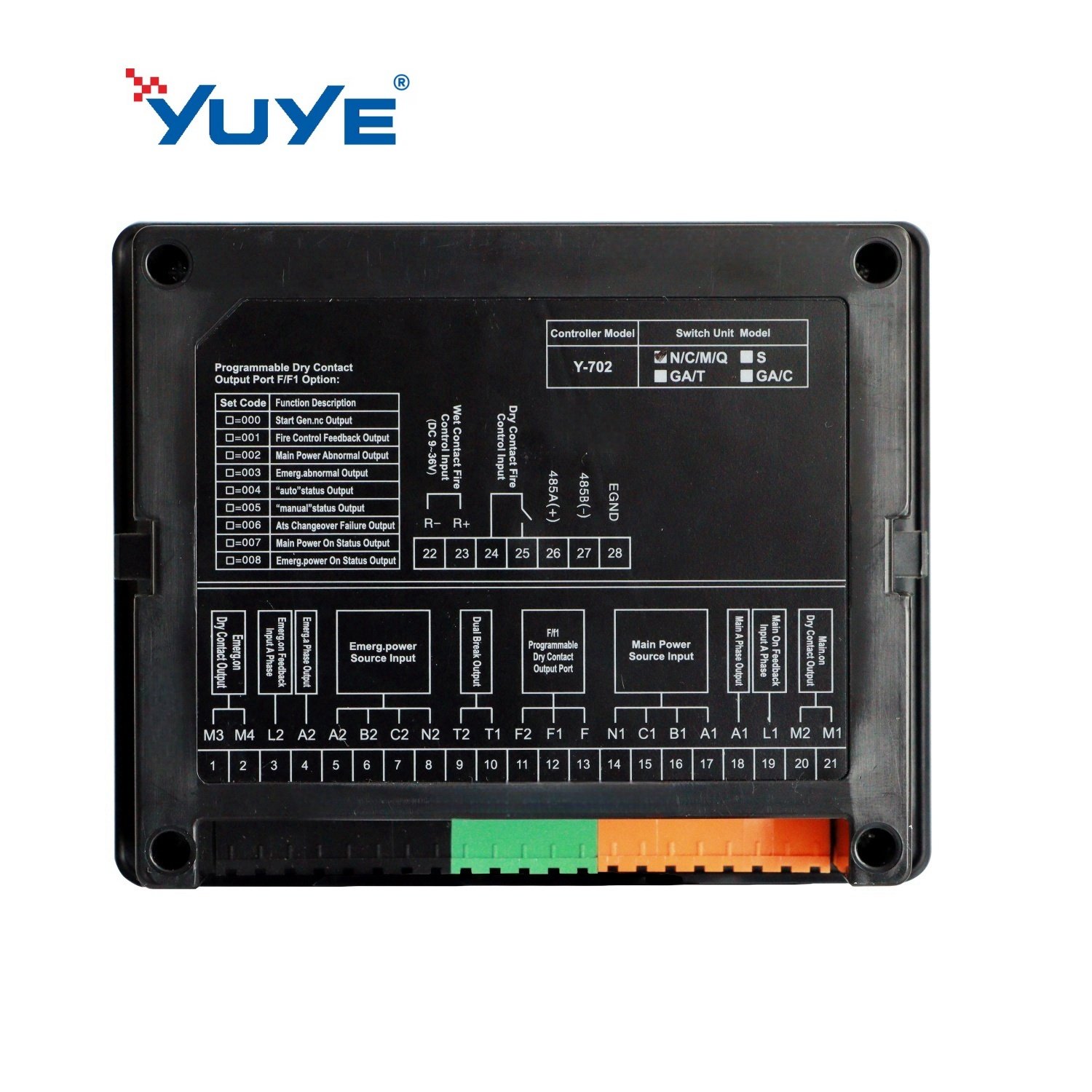 YUYE Y-702 Automatic Genset Control Generator Controller Panel Module LCD Controladores Deep Sea Controller
