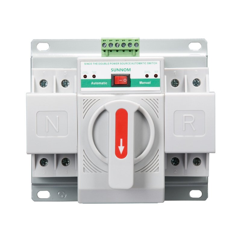 SUNNOM 2P 220V 2P 220V 63A ATS Ats Dual - Power Supply Cb Class Type for Generator Automatic Transfer Switch