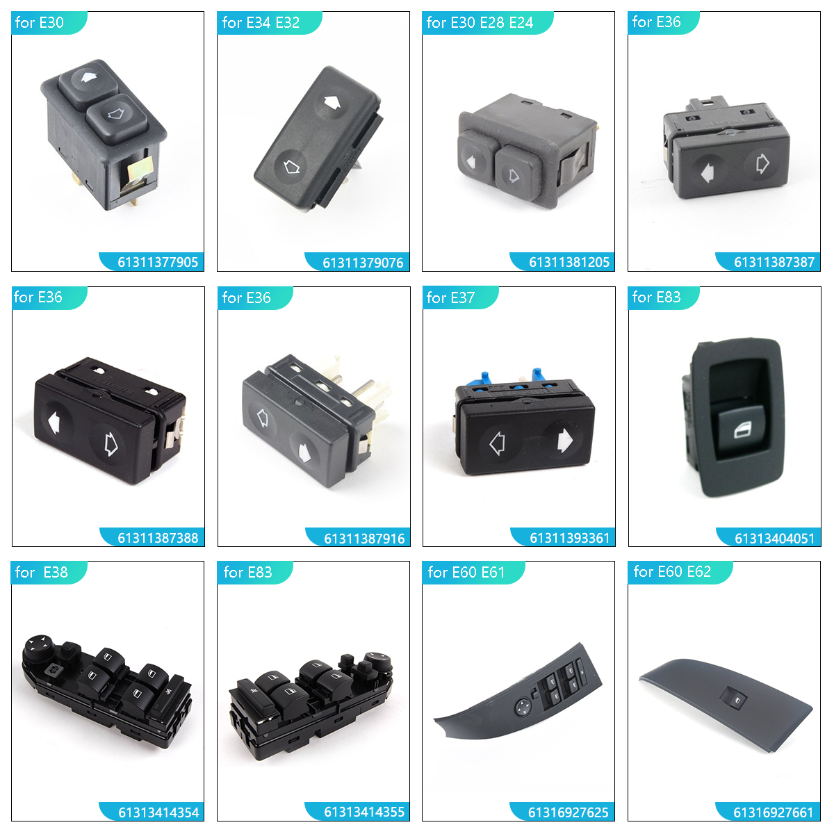 ShungTak Wholesale Master Power Window Switch Window Lifter Switch Window Control Switch for BMW 5series E60 E61 61319122111