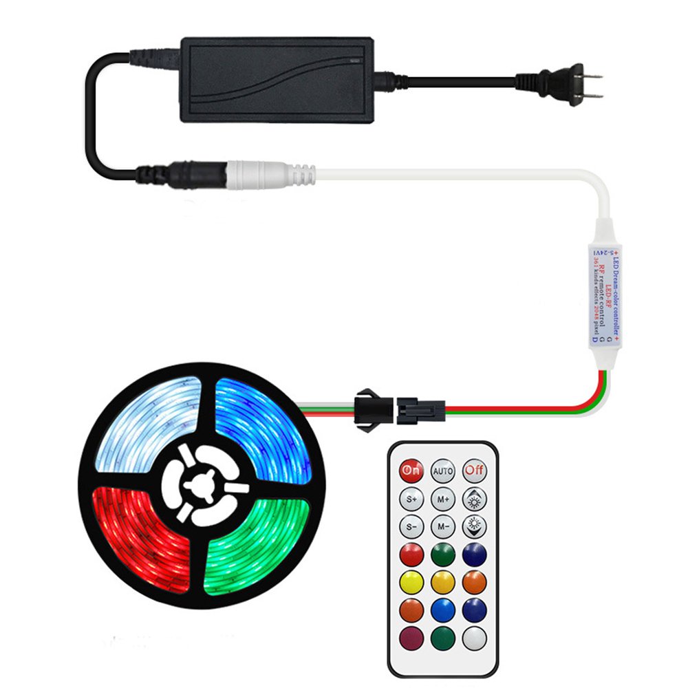 RF Remote Wireless Controller RGBIC LED Controller Pixel Addressable Led Strip Dimmers