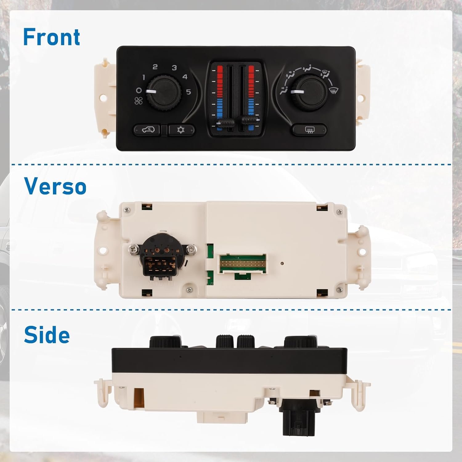 Climate Control Module Fits for Chevrolet GMC Buick Cadillac Isuzu Ac Control Panel Direct 2002-2009 Replace 599-210XD